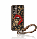 Capa Leopardo e Lábios Vermelhos com Corrente para Samsung Luxo e Proteção - Horiginex - Horiginex