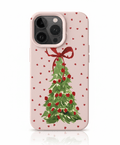 Capa Red Heart Christmas Tree Shockproof para iPhone – Design Natal Vermelho Coração - Horiginex