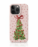 Capa Red Heart Christmas Tree Shockproof para iPhone – Design Natal Vermelho Coração - Horiginex