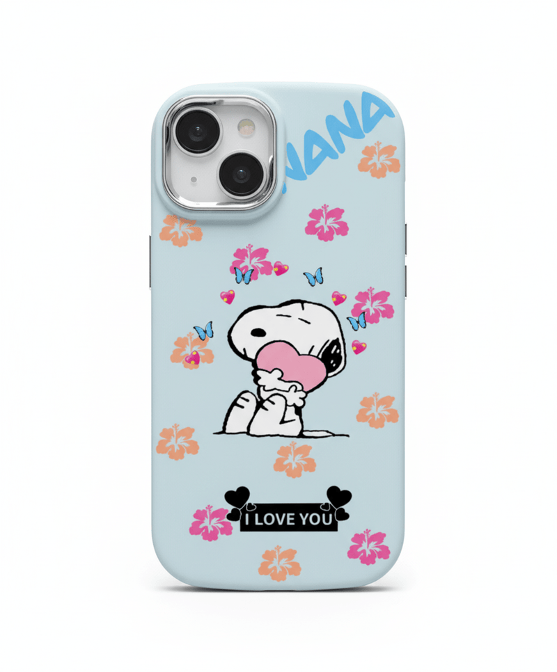 Capa Snoopy Anime Para iPhone Silicone Criativo - Horiginex - Horiginex