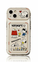 Capa Snoopy Cartoon com Porta-Cartões para iPhone - Horiginex