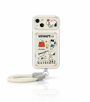 Capa Snoopy Cartoon com Porta-Cartões para iPhone - Horiginex