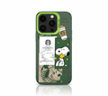 Capa Snoopy Starbucks Café para iPhone Estilo Y2K Rígida - Horiginex - Horiginex
