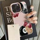 Capa Vintage com Estampa de Lábios e Leopardo para iPhone – Estilo Retro - Horiginex