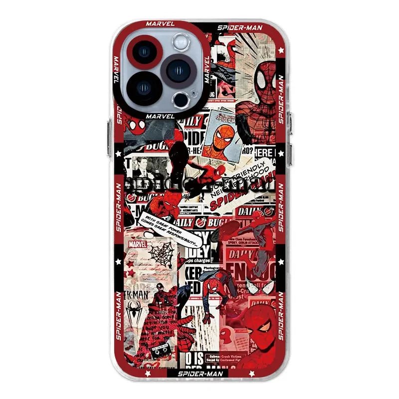 Capinha Oficial Spider - Man Marvel Transparente para iPhone – Silicone Flexível e Resistente | Proteção Total para iPhone - Horiginex