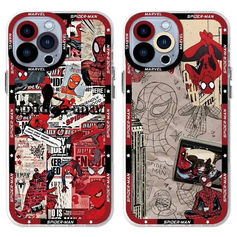 Capinha Oficial Spider - Man Marvel Transparente para iPhone – Silicone Flexível e Resistente | Proteção Total para iPhone - Horiginex
