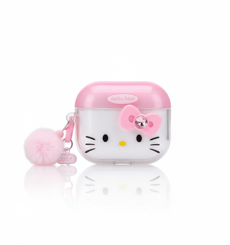 Hello Kitty Charm – Capa para AirPods com Chaveiro - Horiginex