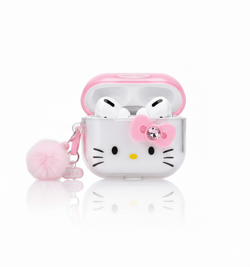 Hello Kitty Charm – Capa para AirPods com Chaveiro - Horiginex