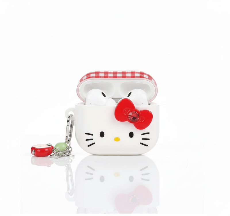 Hello Kitty Laço Xadrez – Capa para AirPods - Horiginex