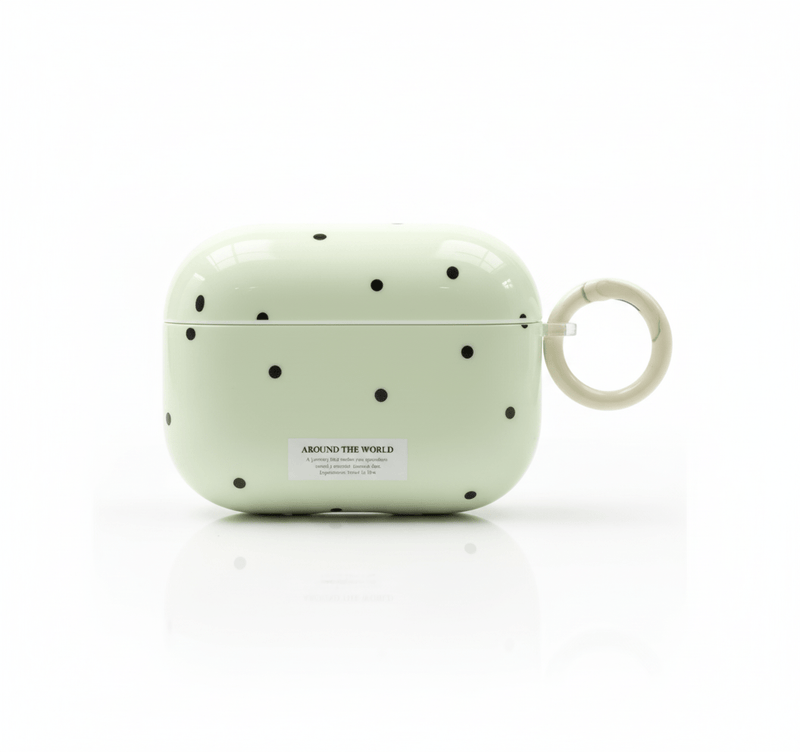 Simple Chic Rosa e Verde – Capa para AirPods com Poás - Horiginex