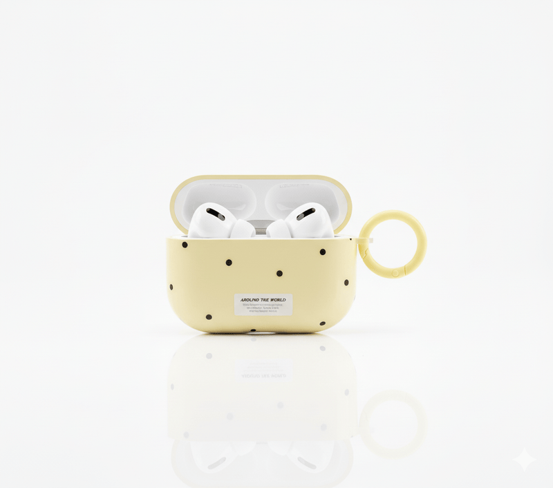 Simple Chic Rosa e Verde – Capa para AirPods com Poás - Horiginex