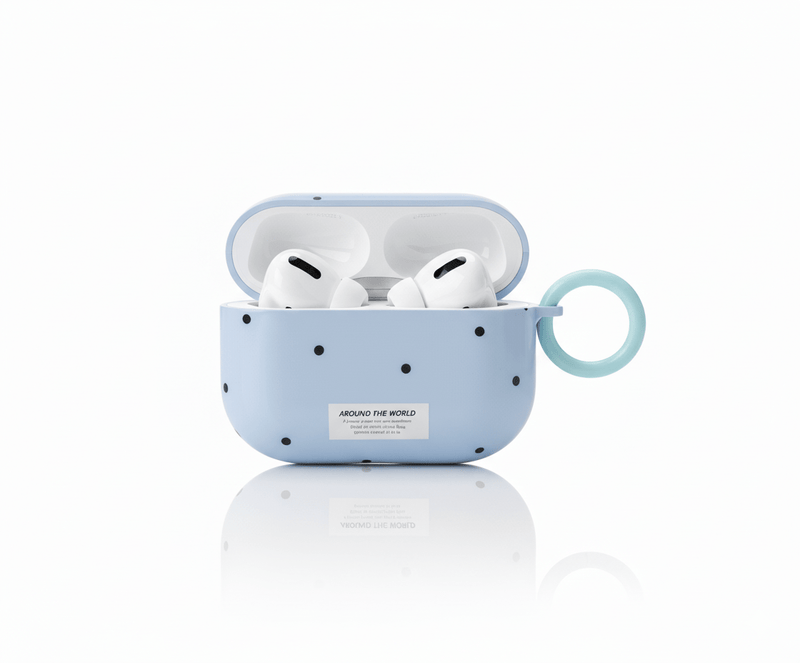 Simple Chic Rosa e Verde – Capa para AirPods com Poás - Horiginex